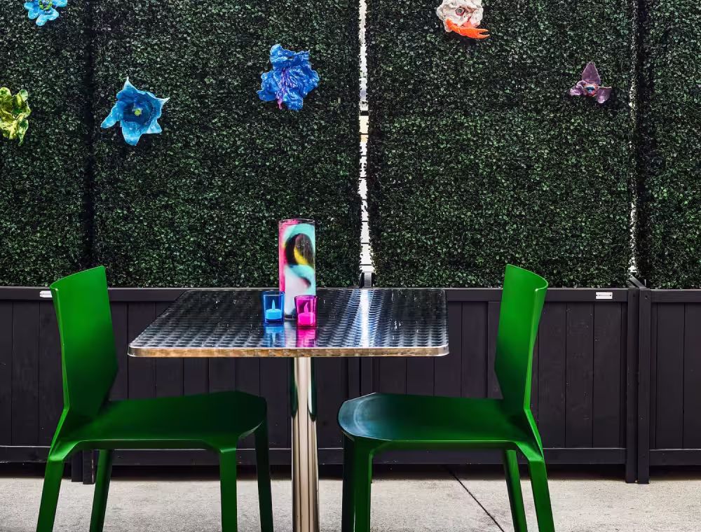 HELLOFOOD, an outdoor patio space at Meow Wolf